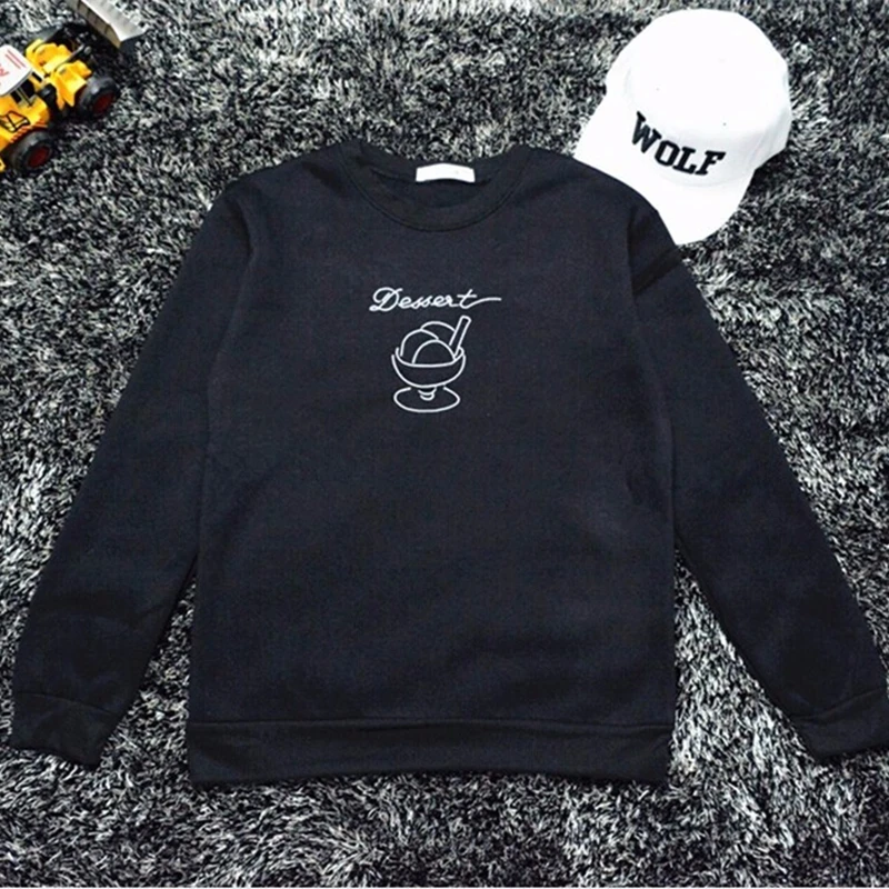 Alien Kitty 2021 New Autumn Women Sweatshirt Harajuku Embroidery Plus Velvet Hoodies Loose Pullover Sweatshirts Tops