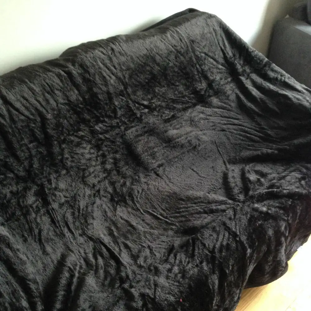28 Soft Solid Black Color Coral Fleece Blanket Warm Sofa Cover Twin Queen Size Fluffy Flannel Mink Throw Plaid Plane Blankets | Дом и сад