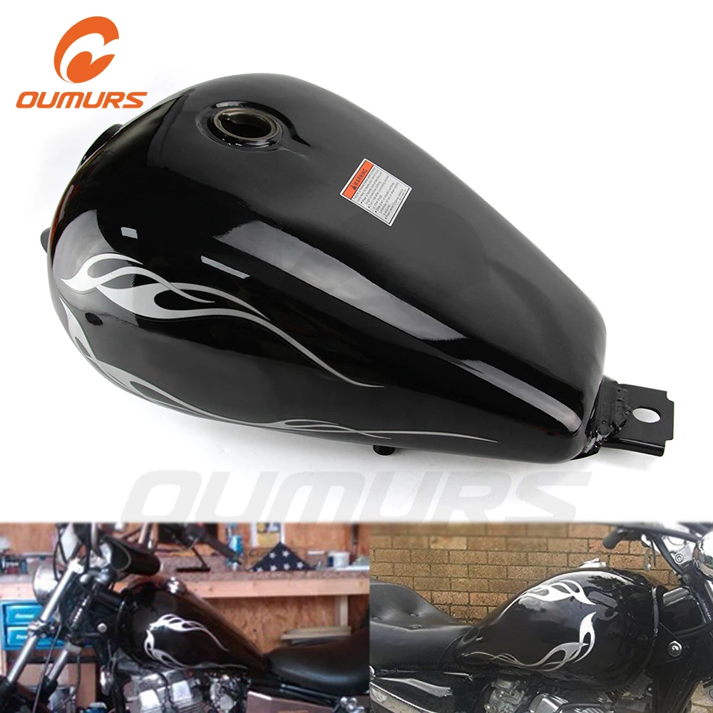 Топливный Бензобак для мотоцикла ouwalls синий черный емкость 3 4 галлонов Для Honda Rebel