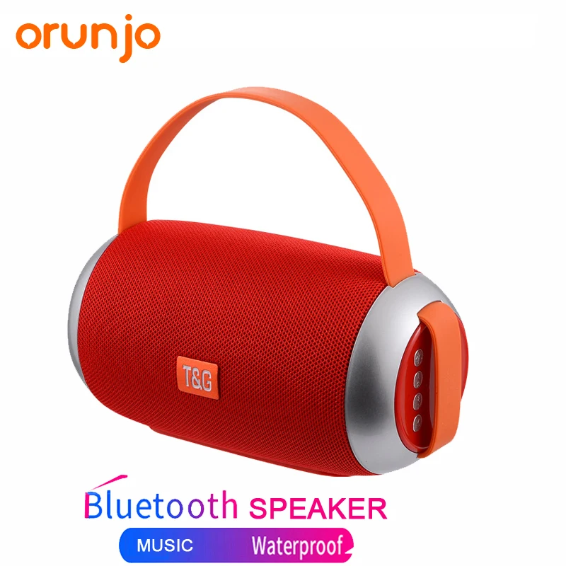 Orunjo TG112 беспроводной динамик сабвуфер открытый Bluetooth FM портативный стерео tf