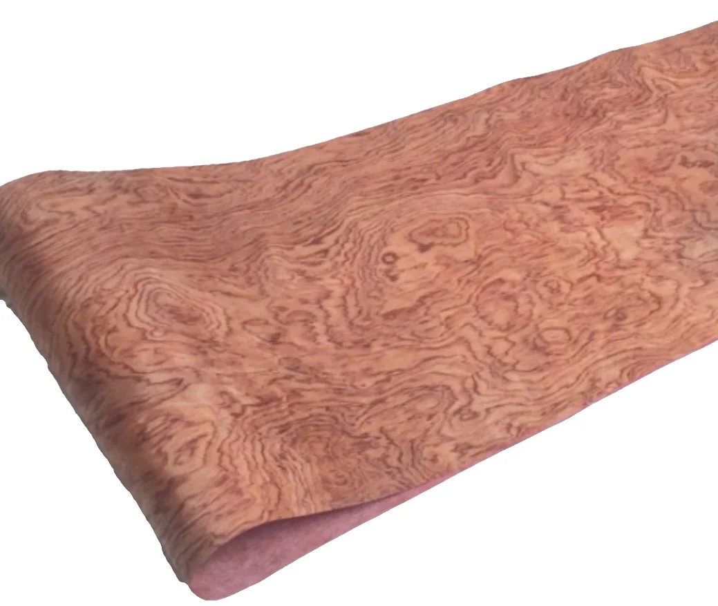 

2pcs L:2.5Meters/pcs Width:15cm Natural African Rosewood Veneer (back non woven fabric)