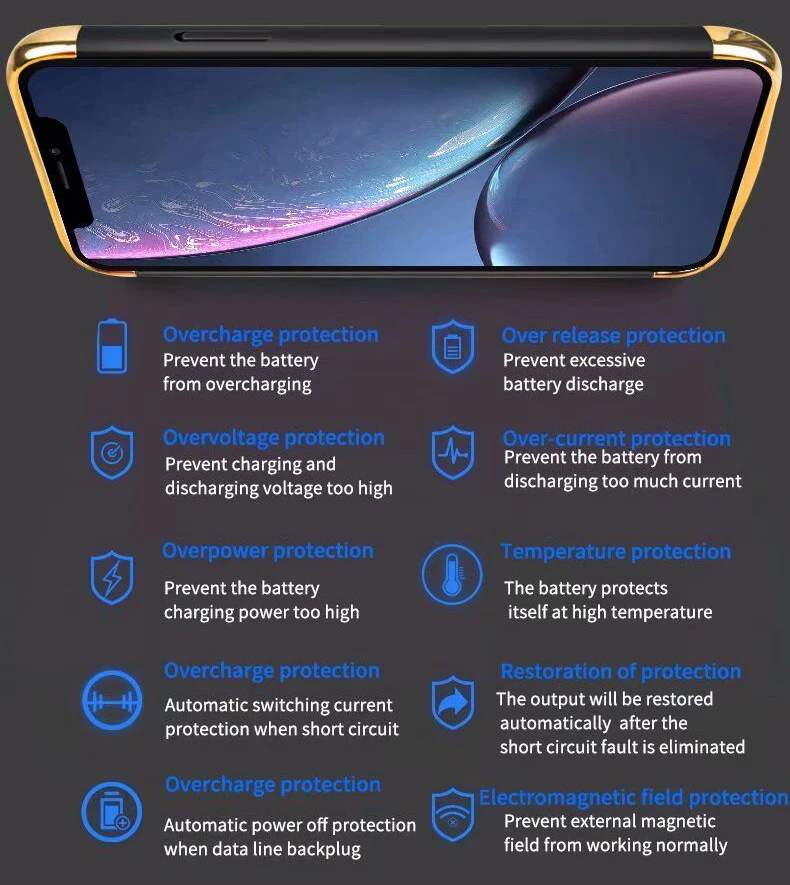 NENG 5500mAh Банк питания зарядное устройство чехол для iPhone11Pro 11Pro Max чехол внешнее резервное зарядное устройство power Bank чехол для iPhone11