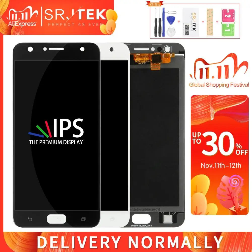 Srjtek для ASUS Zenfone 4 Selfie ZD553KL LCD сенсорный экран дигитайзер Запасные части рамка 1280x720