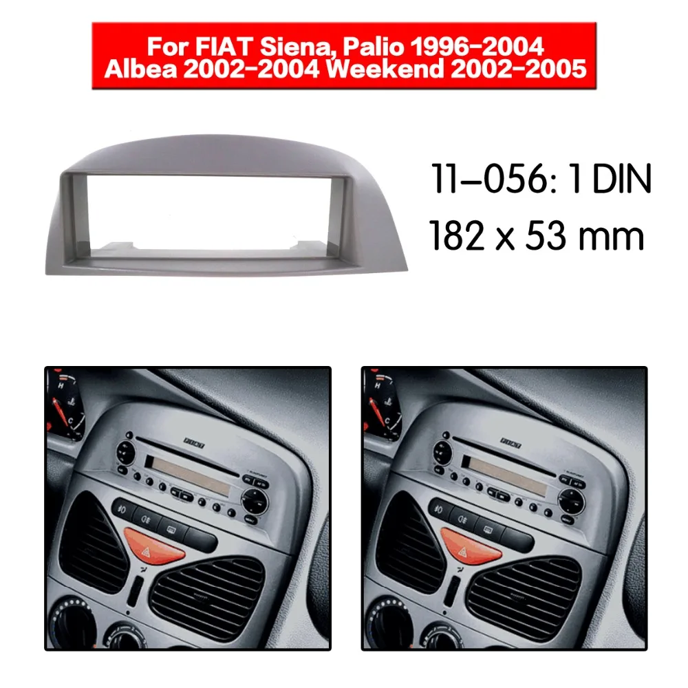 Один Дин радио фасции для FIAT Siena, Palio, Albea, выходные стерео фасции тире отделка Установка рамки комплект ZWA11-056