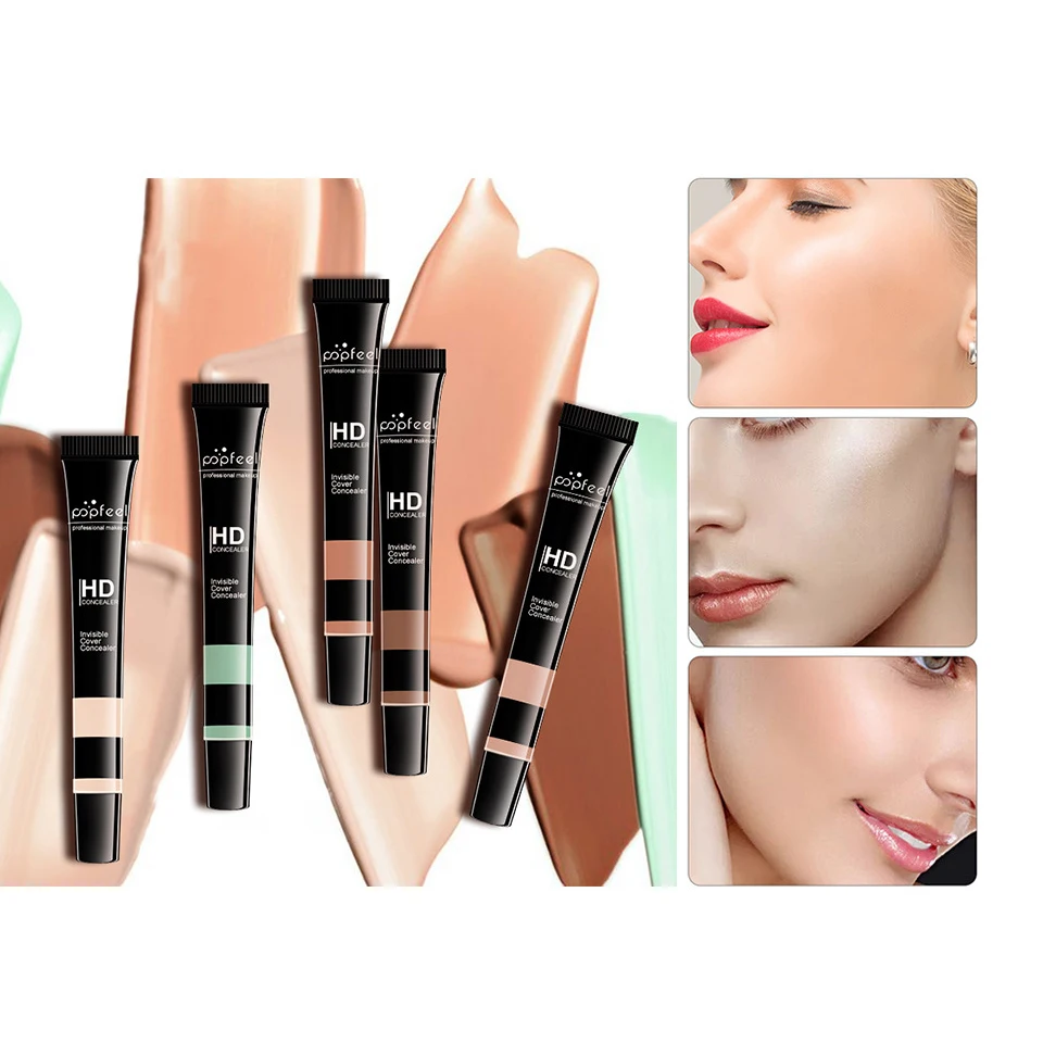 Popfeel текстурный консилер с полным покрытием крем основа для макияжа удаление