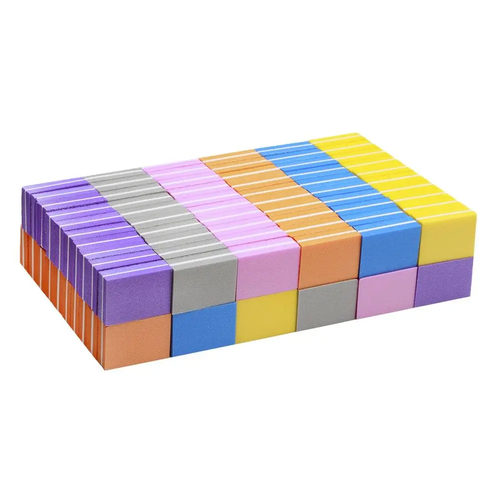 20 шт./компл. пилка для ногтей мини блоки многоцветная губка УФ-гель шлифовальная