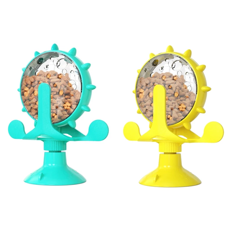 

Practical Windmill Cat Toy Funny Turntable Teasing Pet Toy Training Turntable Windmill Cat Toys Interactive Puzzle