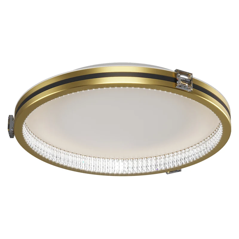 

Round Modern Led Ceiling Lights For Living room Corridor aisle Entrance Bedroom Study Home Gold Finished Ceiling Lamp Fixtures