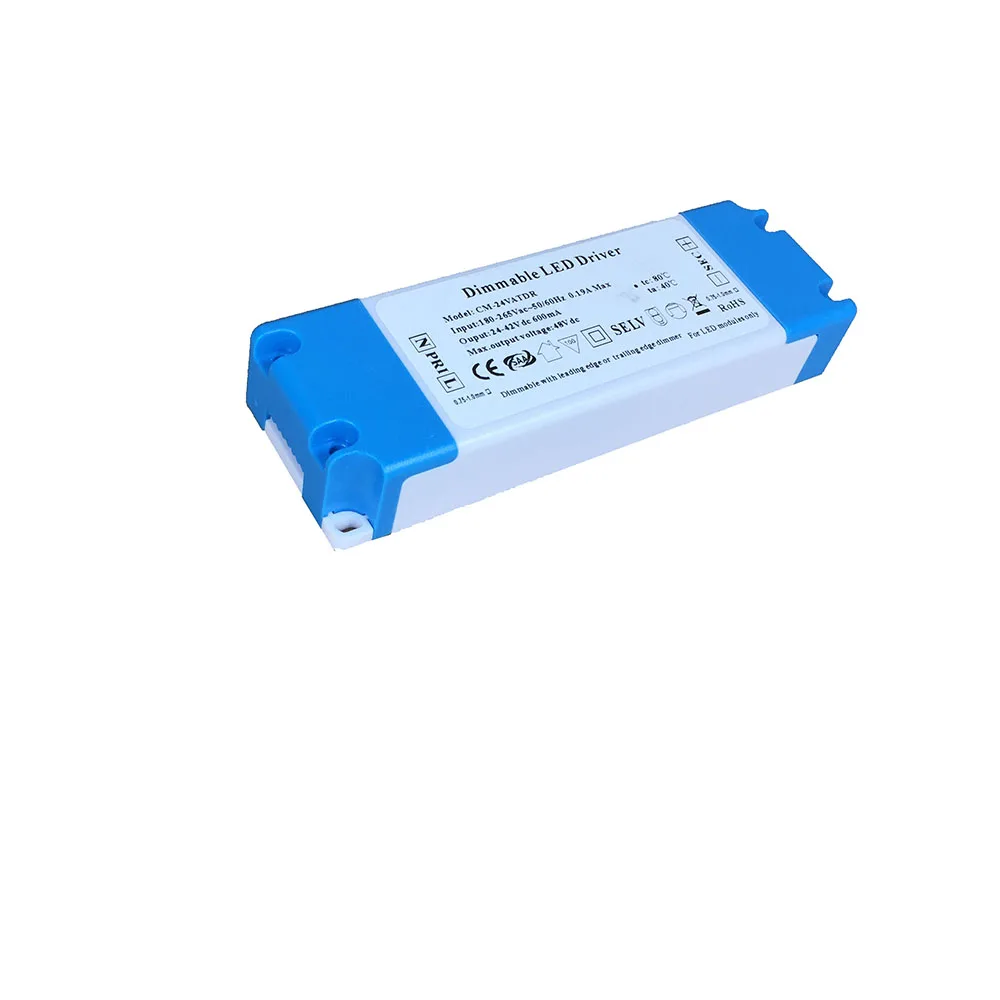 Светодиодный драйвер с регулируемой яркостью 600 мА черная клемма постоянного