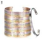 Ширина 4 мм, 3 цвета, лазерная лампа, вдохновляющие браслеты с цитатами, мантра, браслеты, подарки на годовщину для женщин