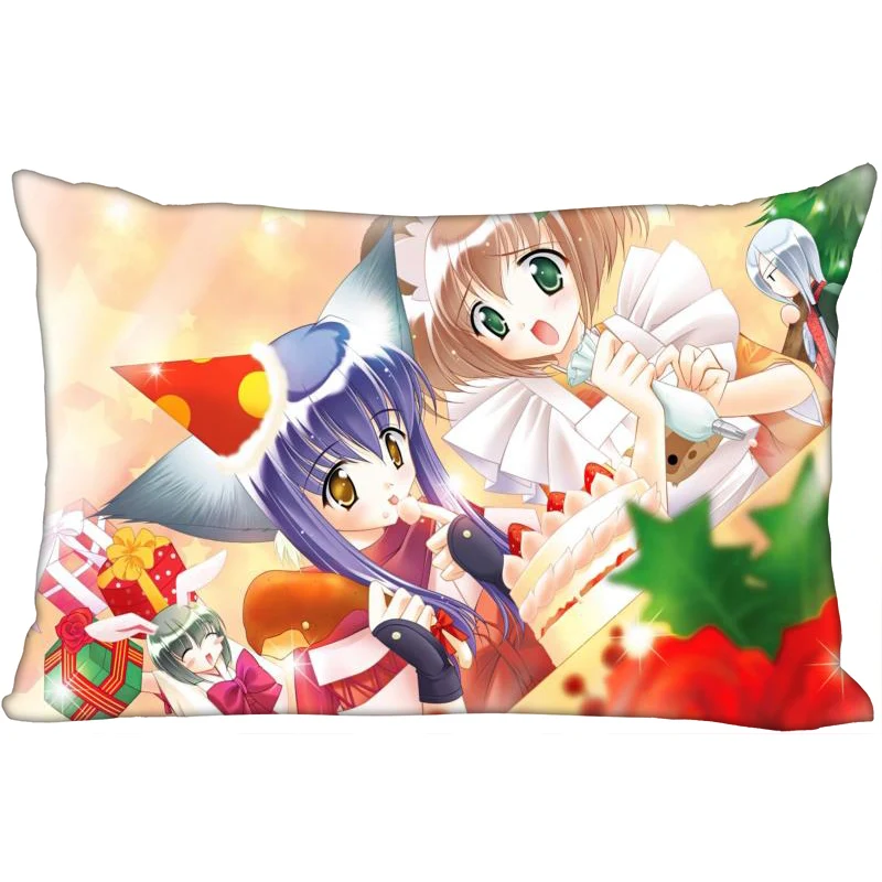

New Arrival Christmas Anime Girl Pillowcase Decorative 45x35cm(One Side) Rectangle Zipper Print Pillowcase New Year Pillow Cover