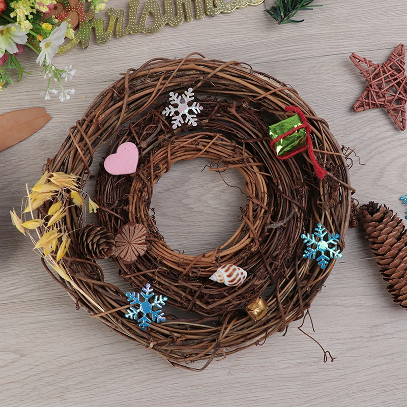 10/20 см натуральные сухие цветы из ротанга искусственный созданный вручную венок