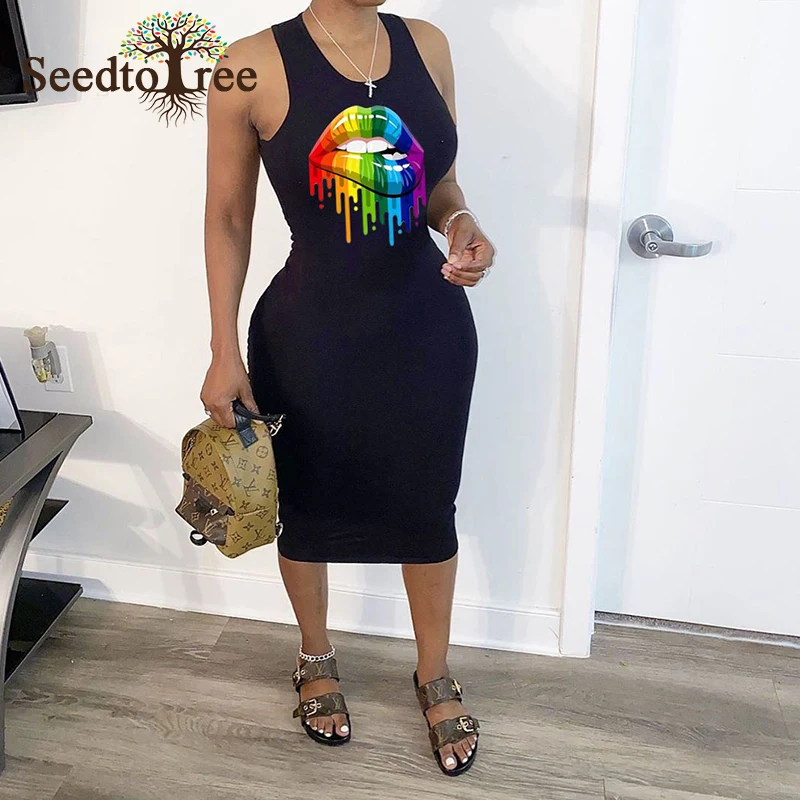 Женское облегающее плиссированное платье миди без рукавов летние облегающие