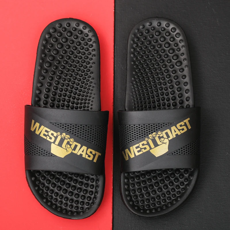 

Sandals Shoes Breathable Non-slip Thick Bottom New 2021 Light Soft Outdoor Slippers Men Designer Home Brand Casual Sandy Beach