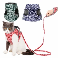 kitten traction rope vest new cat jacket suspenders pet clothes vest adjustable puppy anti stroke chain leash cat