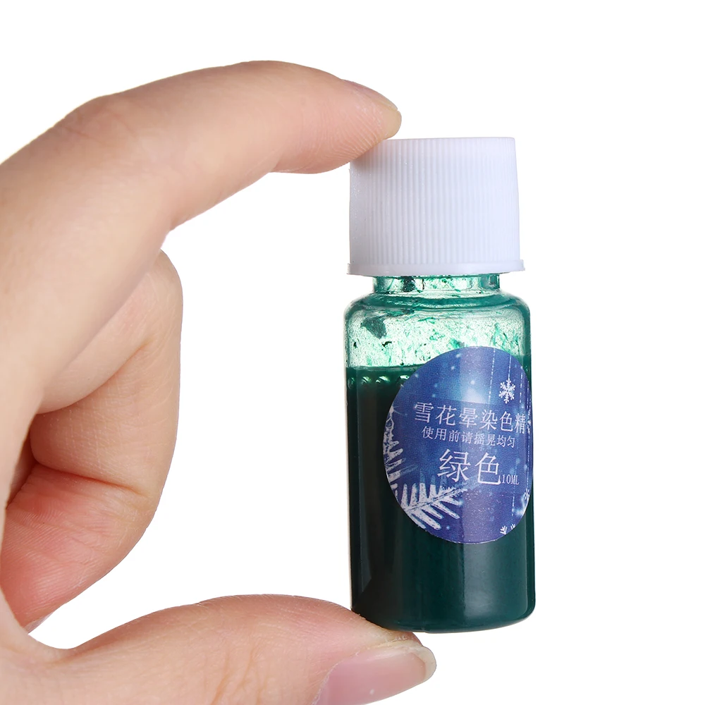 1 шт. 10 мл Снежинка из смолы пигментная краска УФ эпоксидная смола Сделай Сам