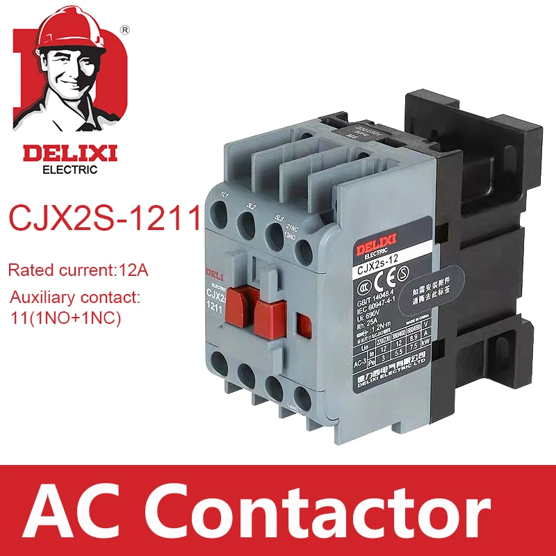 Contator ac Dirigível 12a Polos sem Bobina Voltagem 24v 36v 110v 220v 380v 50 60hz Montado em Trilho Din