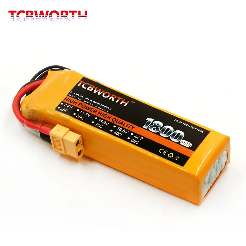 2S RC игрушка Lipo батарея 7 4 В 1800 мАч 40C LiPo для дрона радиоуправляемый самолет
