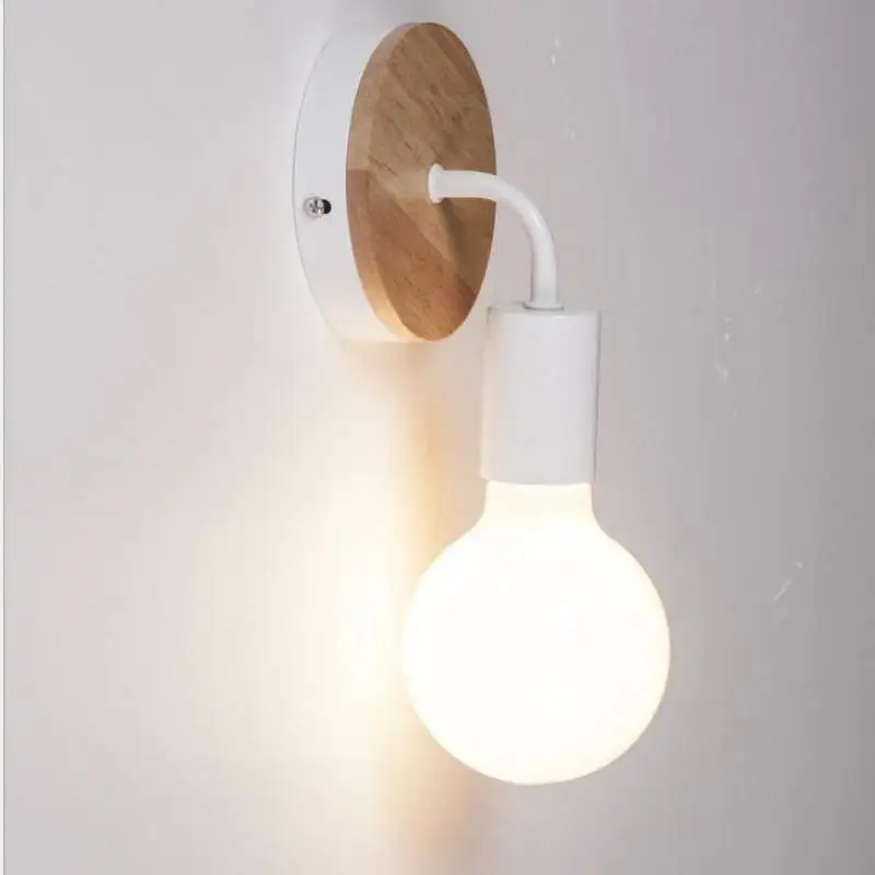 Современный деревянный настенный светильник бра Крытый s для домашний