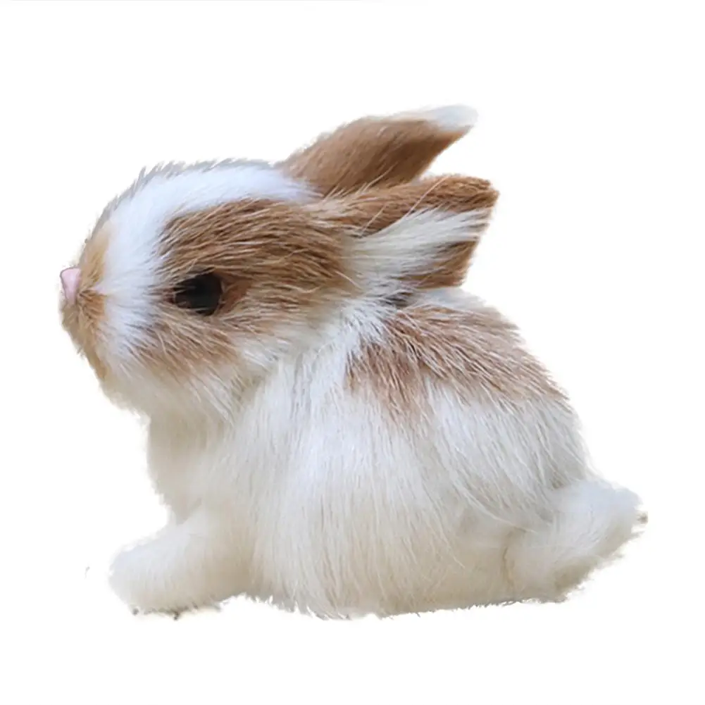 

Lovely Simulation Animal Doll Rabbit Plush Sleeping Stuffed Toy Kids Gift Decor