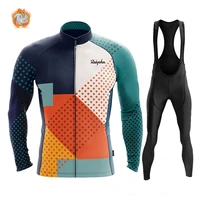 2020 new ralvpha winter cycling clothing suits long sleeves thermal fleece set man bike clothes wear maillot ropa ciclismo