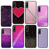 glitter bling phone case for huawei y9 y8 y6 prime y7 pro y8s y5 mate 20 pro 10 lite cover