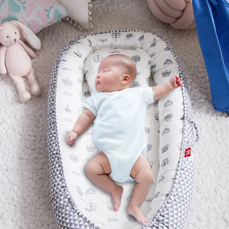 Портативное детское гнездо хлопковая бионическая кровать моющаяся детская