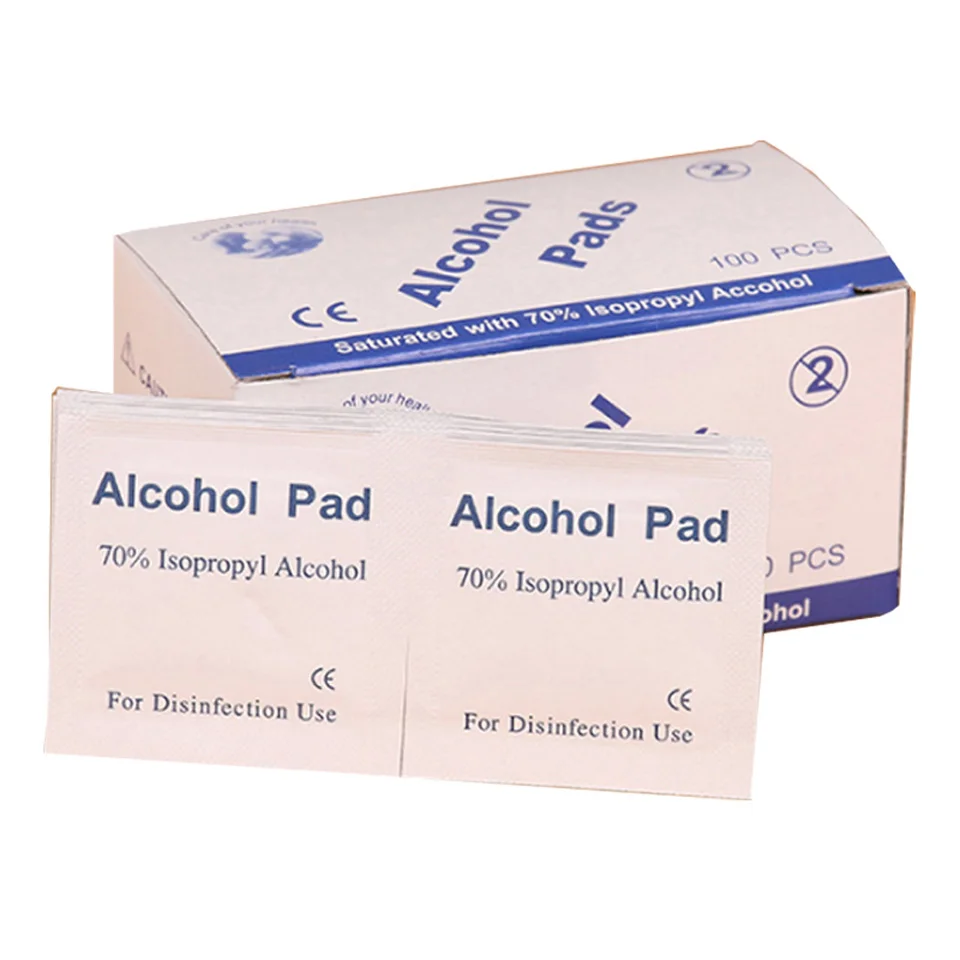 1 шт. в упаковке 100 шт./упак. Портативный спиртовые тампоны колодки салфетки