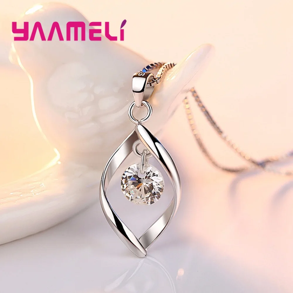 Комплект из колье и серёг с фианитом | Украшения аксессуары