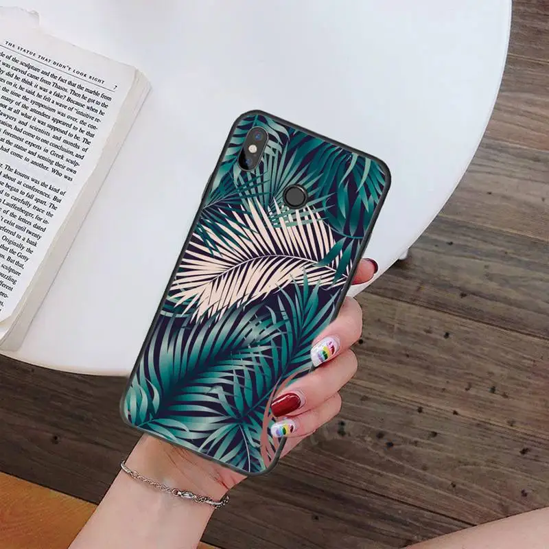 

Summer Banana green Leaf Phone Case For Xiaomi Redmi note 7 8 9 t k30 max3 9 s 10 pro lite