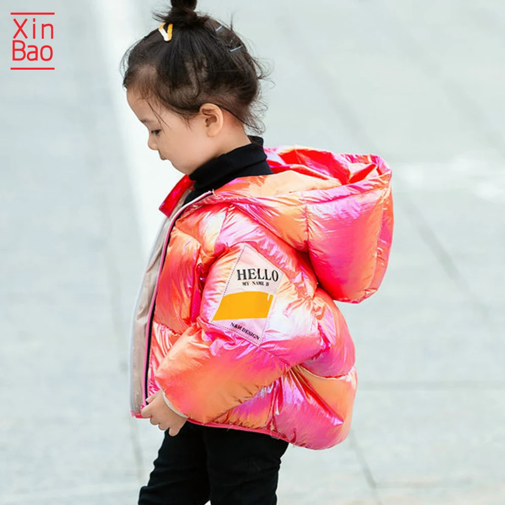 XINBAO/Новинка 2019 года зимняя куртка Детские плотные теплые парки яркие пальто с