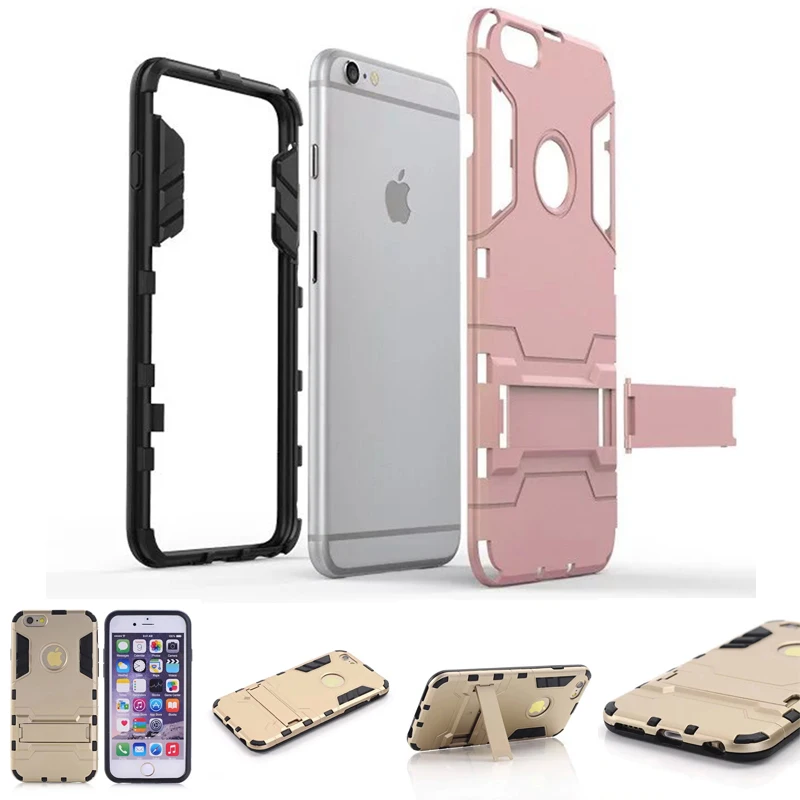 Capinhas TPU + PC 2 в 1 чехол Защитный для iPhone 5 5S 6 6S Plus плюс Жесткий тяжелые Сельма