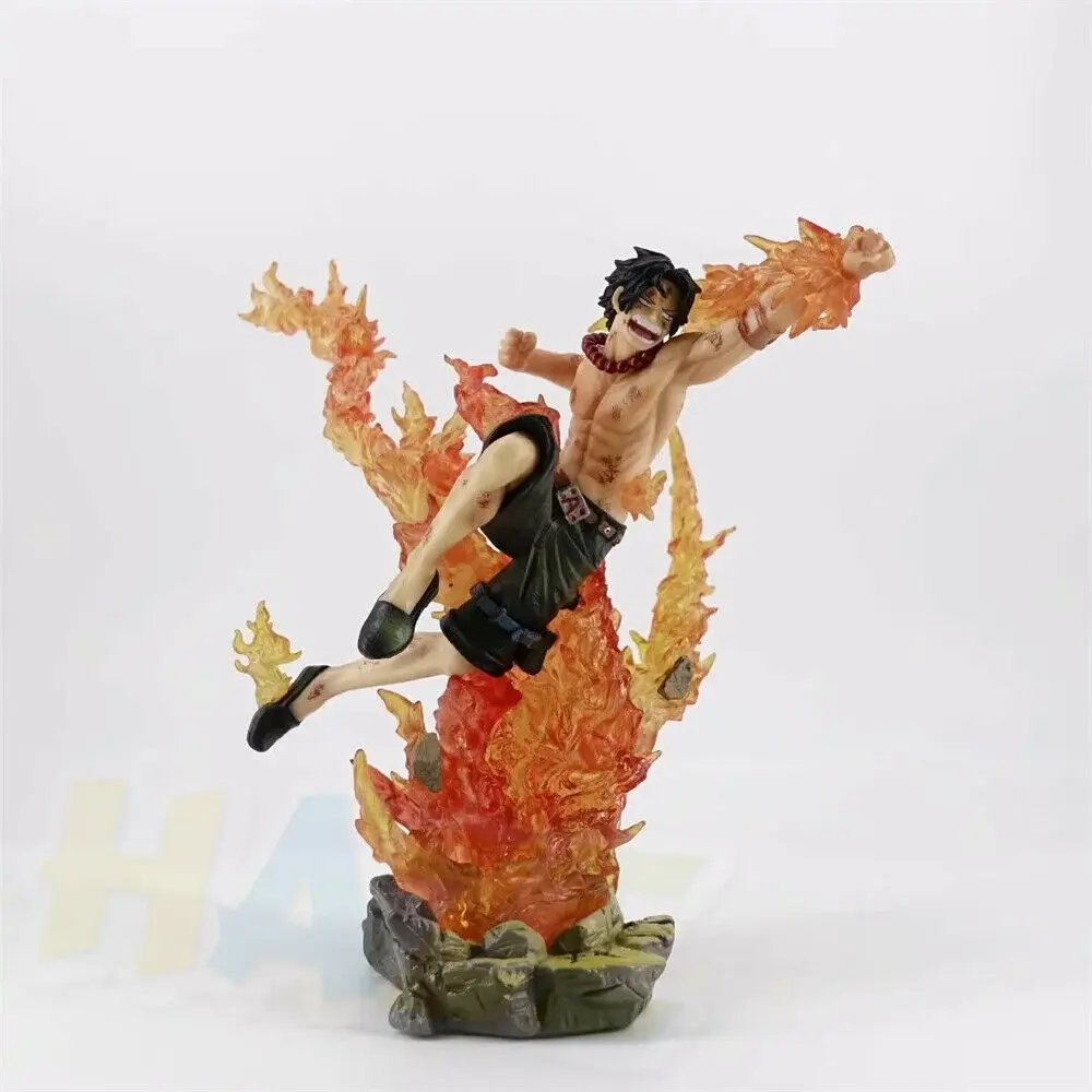 

Anime One Piece Figure Statue Portgas. D. Ace PVC Action Figure Figurine Toys Model Collectioin GK In Box 18cm