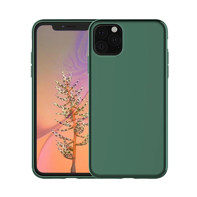 Built-in Magnet Phone Case For iPhone XR XS Max Case For iPhone 8 7 6S Plus Soft TPU Phone Case For iPhone 11 Pro Max Back Cover - Цвет: Green