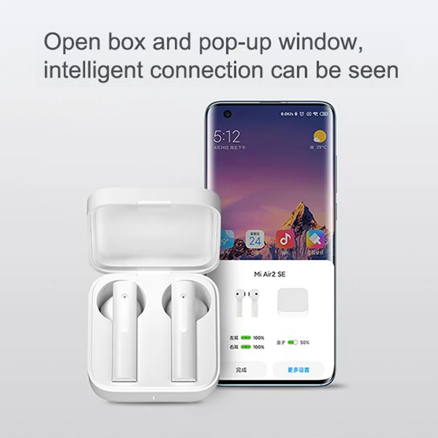 Беспроводные наушники Xiaomi Air2 SE TWS AirDots Pro 2SE SBC/AAC Mi True Air 2 длительный режим ожидания