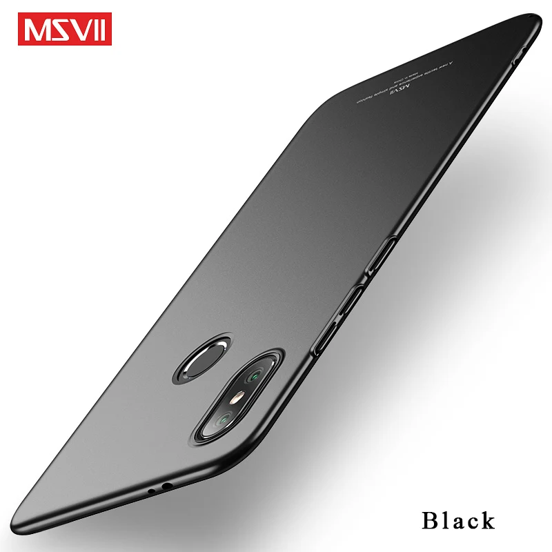 Black Mi A2 Lite чехол MSVII тонкий матовый чехол для Xiao mi A2 mi A2 Lite Global чехол Xio mi A3 Жесткий PC чехол для Xiaomi mi A3 Lite чехол s - Цвет: Black