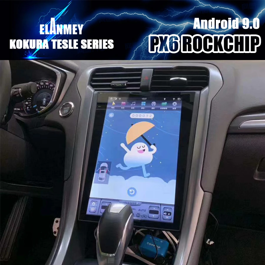 Автомагнитола PX6 2 Din Bluetooth экран Android 9 GPS навигация мультимедийный плеер для Ford Mondeo