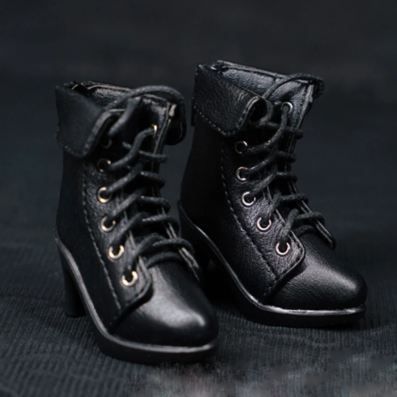 Новый стиль 1/3 1/4 BJD черные сапоги на каблуке кожаные туфли для куклы SD модные