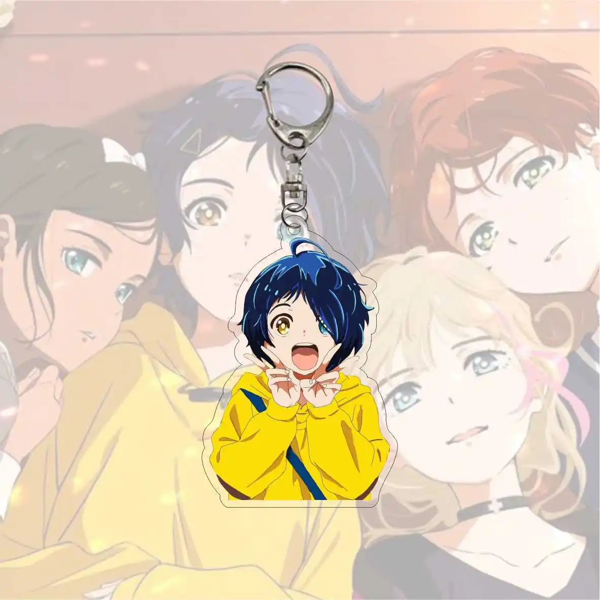 Брелок для ключей с милым чудо-яйцом приоритет Ohto Ai Rika Neiru Momoe Sawaki акриловый брелок