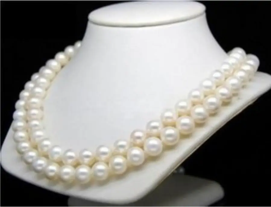 

NEW 8-9mm WHITE AKOYA PEARL NECKLACE 32"