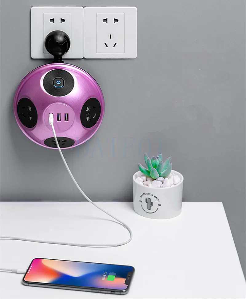 3usb креативная многофункциональная настольная Usb-панель перфорированный бытовой