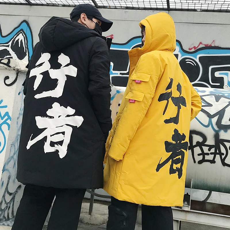 2019 зимняя модная Толстая куртка мужская теплая негабаритная дорожная Kanji мужские