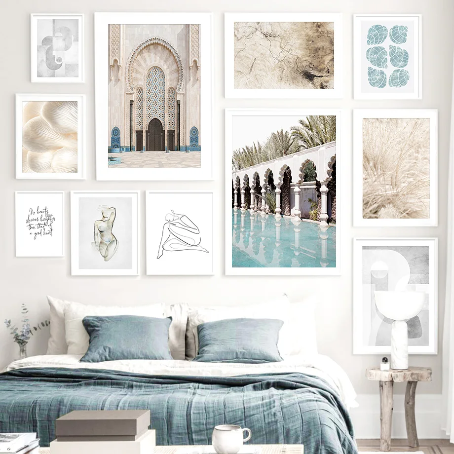 

Morocco Door Reed Abstract Girl Lines Nordic Posters And Prints Wall Art Canvas Painting Wall Pictures For Living Room Decor