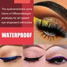 4 пары теней для век, стикеры, стильная подводка для глаз для макияжа, привлекательная многоразовая пластиковая наклейка для макияжа век