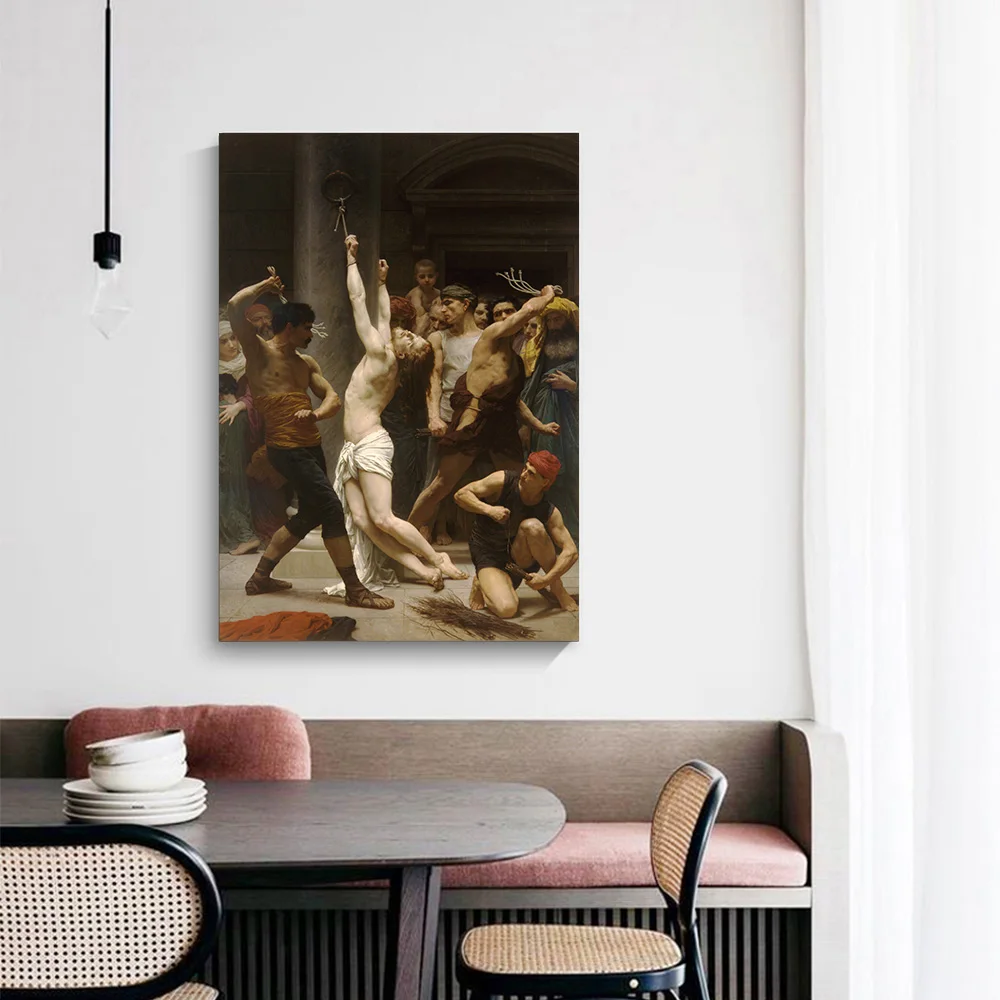 Цитон Холст Картина маслом Bouguereau flagфлагмент нашего лорда Иисуса Христа 》