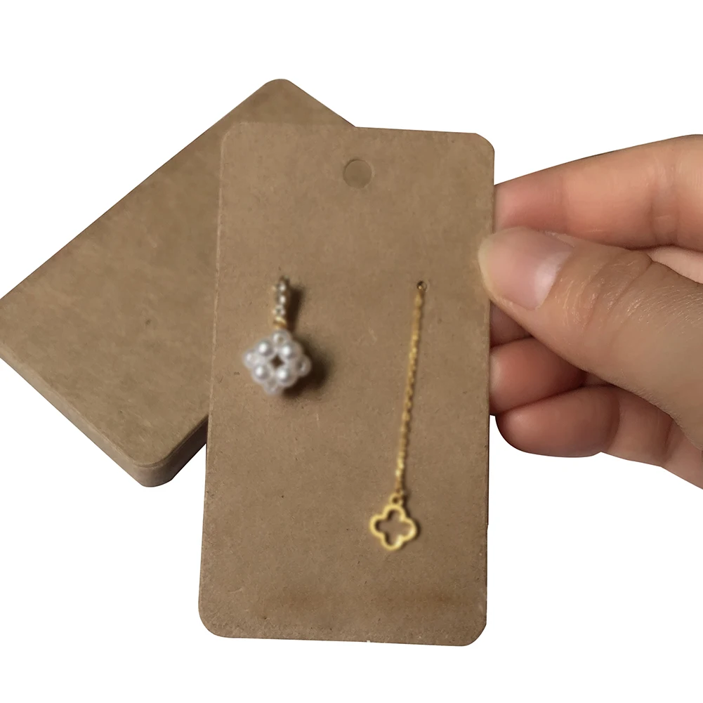 100 шт держатель дисплея доска подарок простой картон бумажные серьги карты