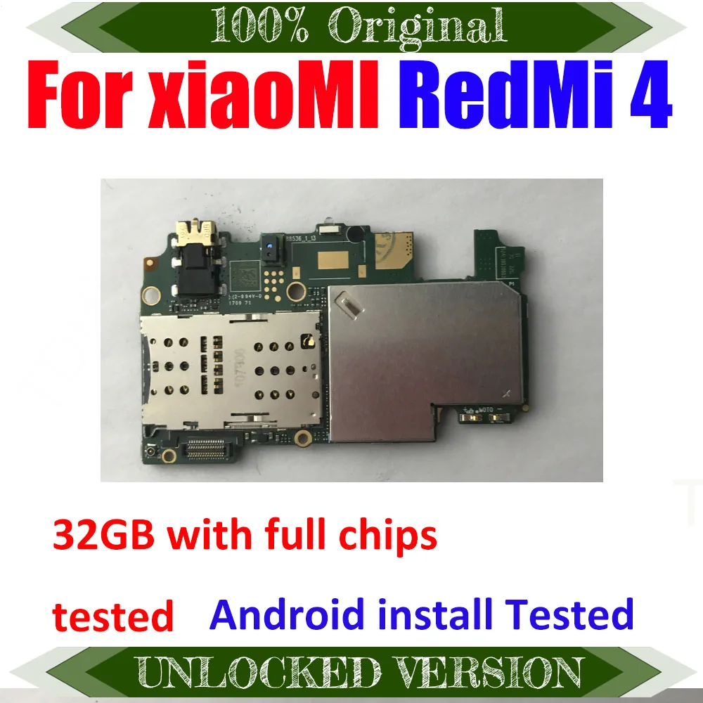 Материнская плата для HongMI 4 RedMi 32 ГБ 100% разблокированная оригинал HongMi логическая