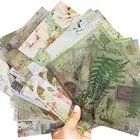 15 шт. Цветочная бумага бронзовые украшения для скрапбукинга наклейки винтажные нежелательные журналы художественные принадлежности для путешествий украшения блокнота