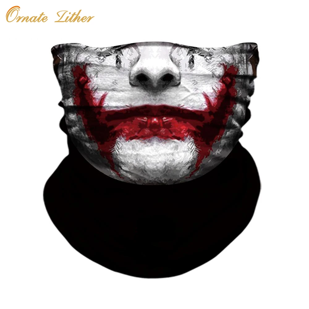 Маска Джокер 3D бандана мотоциклетная маска для лица спортивная повязка на голову