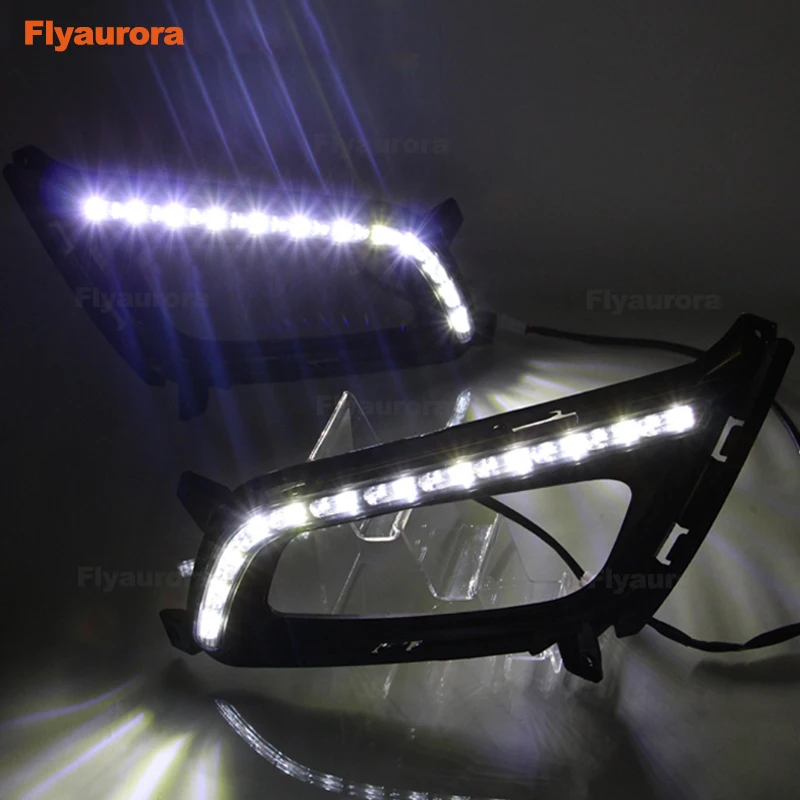 Стайлинг автомобиля светодиодные противотуманные фары Дневные ходосветильник